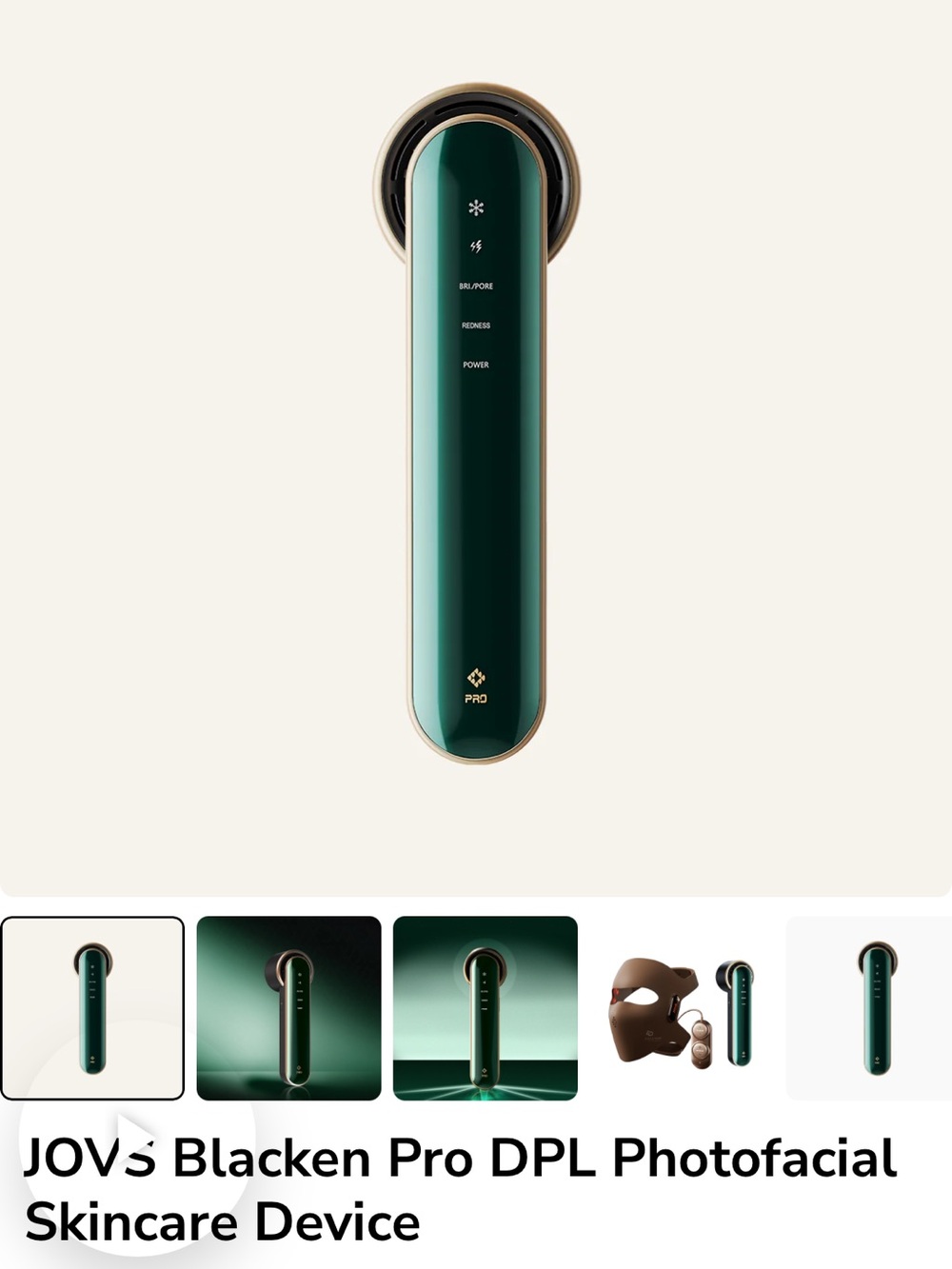 JOVS Blacken Pro DPL Photofacial Skincare Device